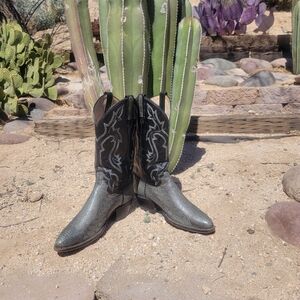 Vintage Exoctic Dan Post Western Cowboy Boots